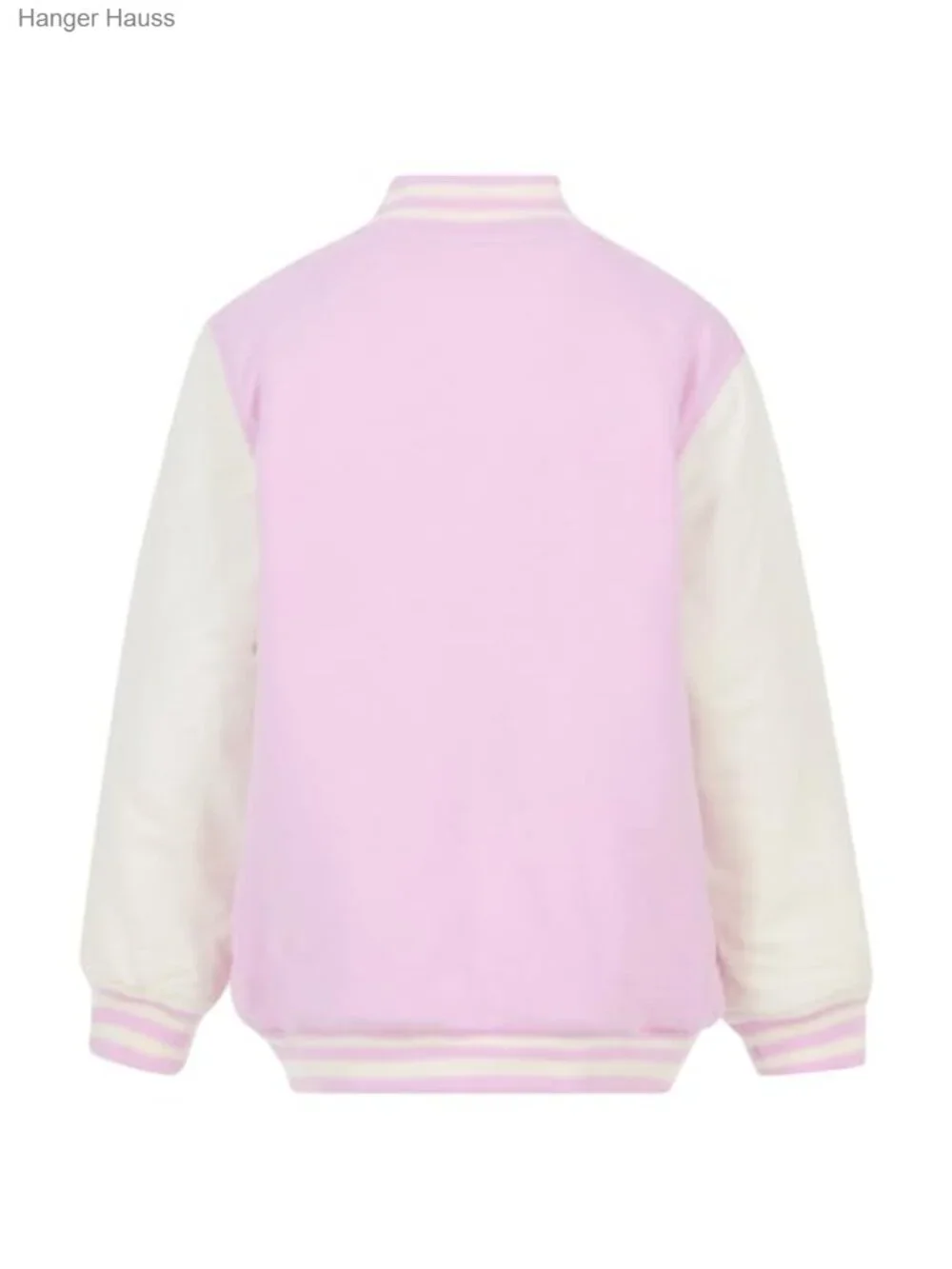 Girls Varsity Bomber Jacket Snap Front Quilted Lining